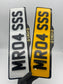 4D ROAD LEGAL PLATES + x2 LUXURY PLATE HOLDERS